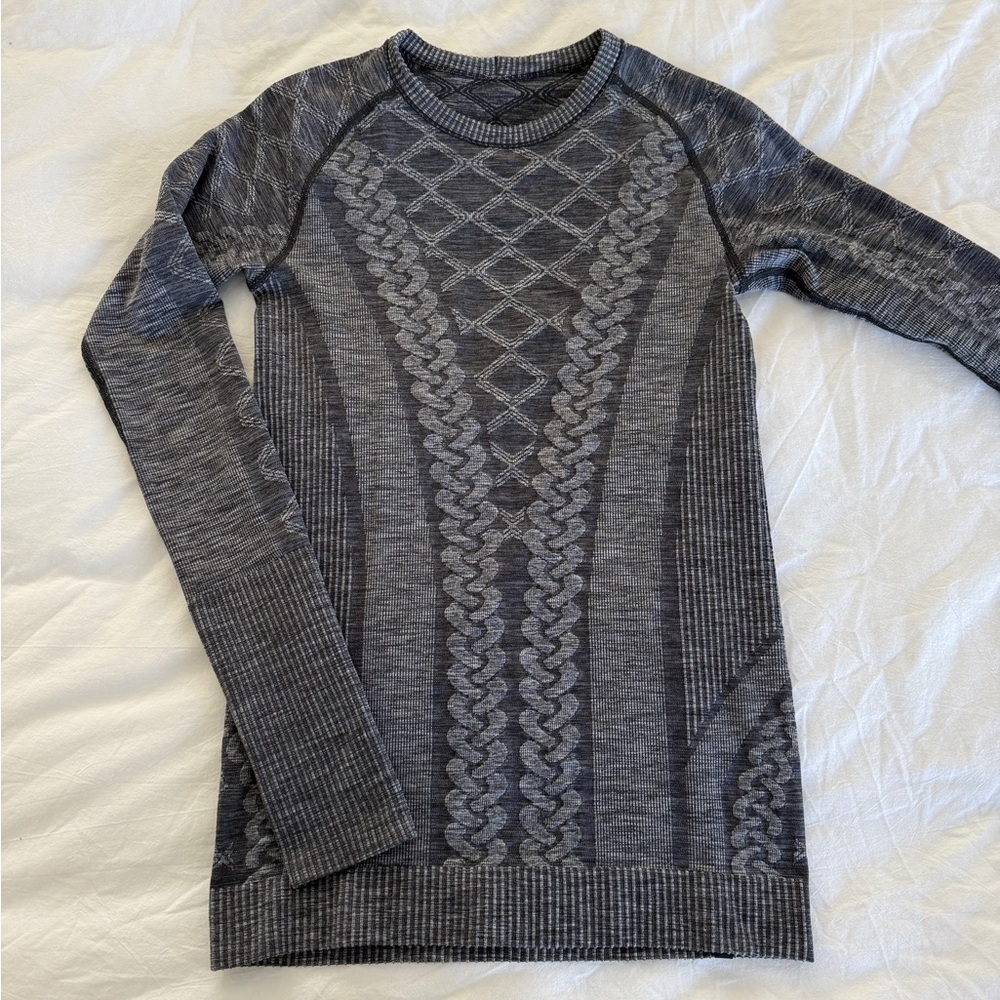 lululemon athletica Gray Long Sleeve Top